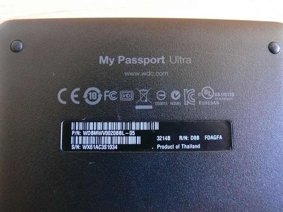Външен диск Western Digital My Passport Ultra 2.5 2TB USB 3