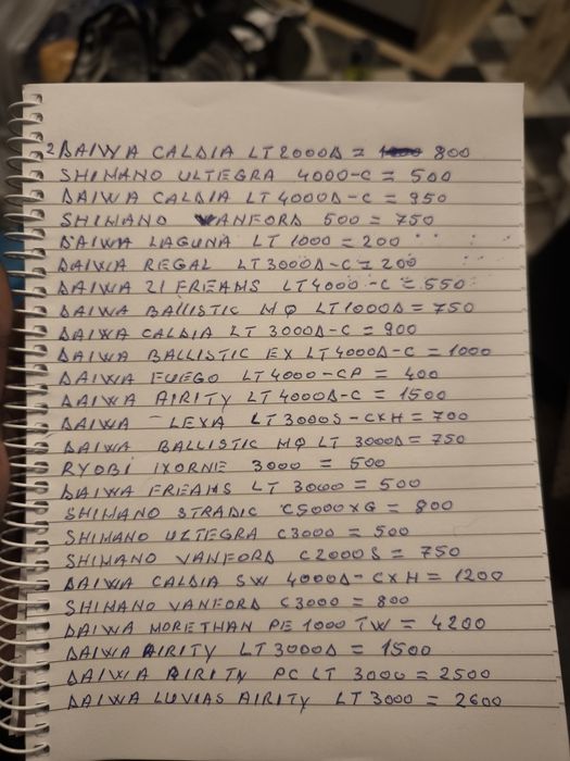 Shimano,Daiwa spining