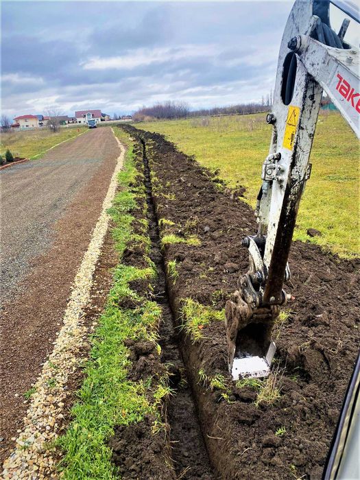 Sapaturi,bobcat,miniexcavator,fundatii,fosa,decopertat,apa,nivelat