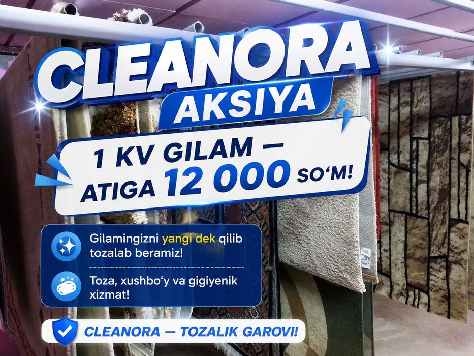 Cleanora gilam yuvish korxonasi