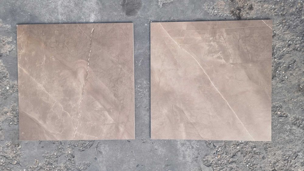 Placă ceramică gresie, maro, imitație marmură 60x60cm