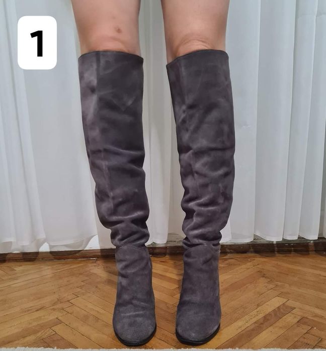 Cizme piele intoarsa