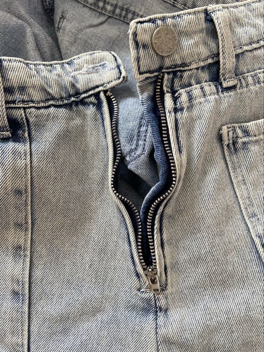 Fustă pantalon din denim