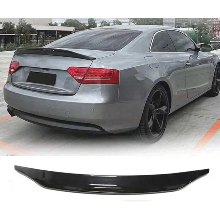 Спойлер за багажник A5 B8 Piano Black ABS  2009-2016 (Купе)