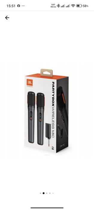 Микрофони 2бр JBL безжични