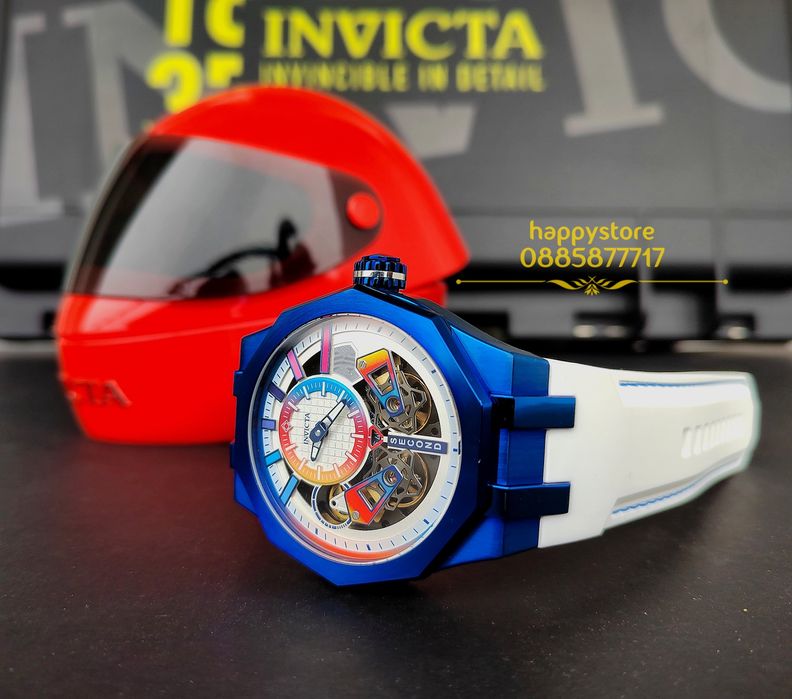 часовник INVICTA Specialty automatic White and Blue 52 mm, Инвикта нов