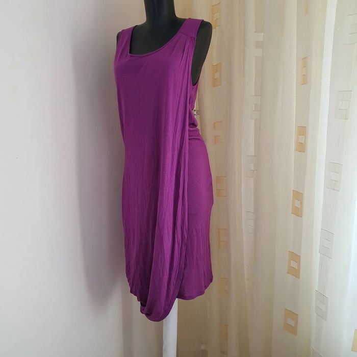 Rochie asimetrica mov Sisley