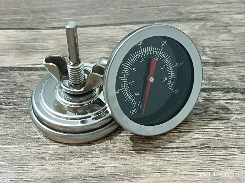 Термометр барометр для грилл, барбекю до 350'С