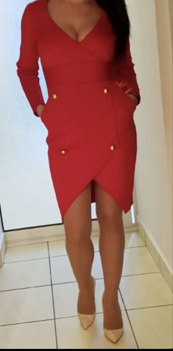 Rochie rosie, marimea M