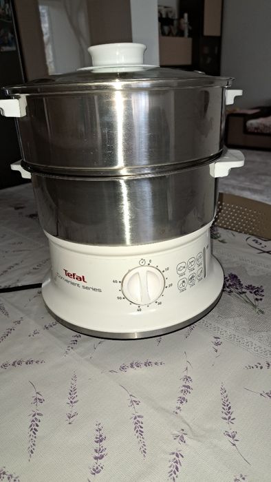 Cu garanție! Aparat de gatit cu aburi Tefal VC145130, 900W, 6 L,