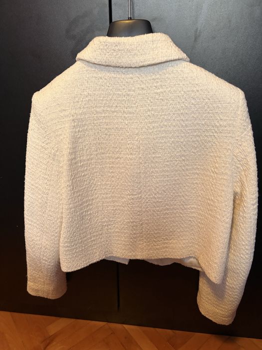 Бяло преходно палто Zara