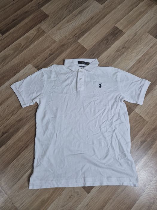 Tricou Polo Ralph Lauren Alb – Mărimea M – Nou