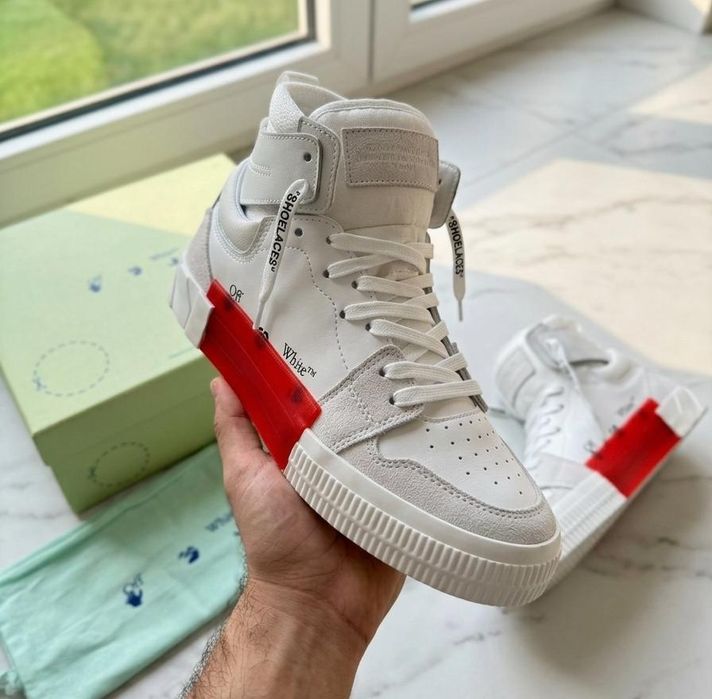 Adidasi OFF-White Court High Full Box