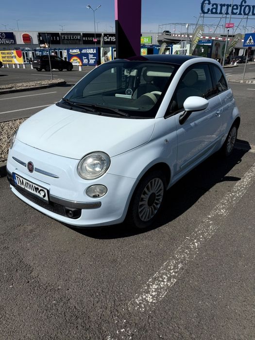 Fiat 500 baby blue