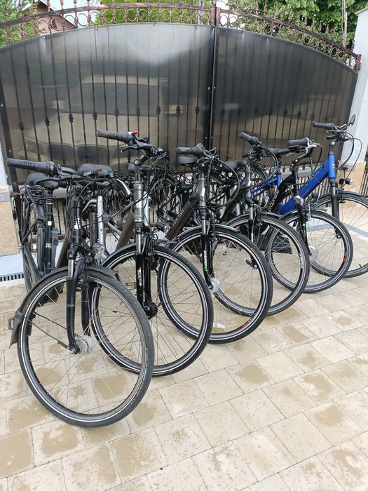 Bicicleta electrica asistata  aluminiu made in germany ,shimano nexux 8 led fata+spate motor central e novation  giant prophete kalkhoff hansa liv
