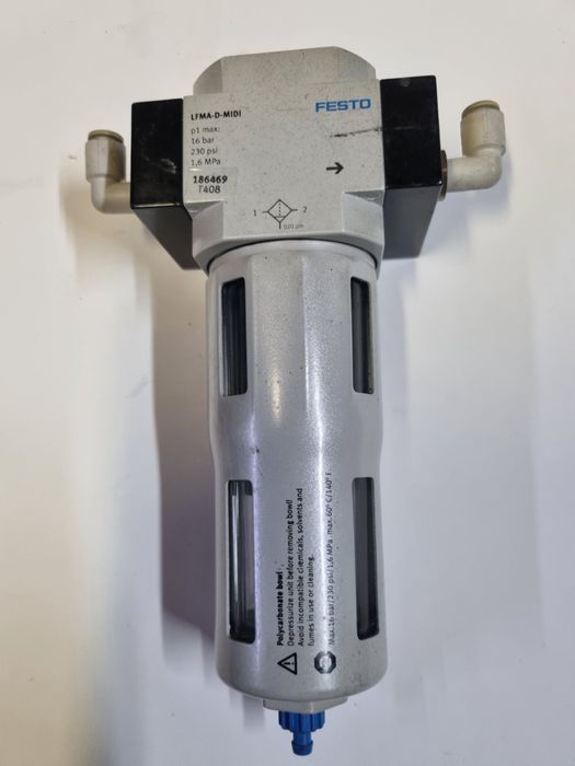 3/8 Пневматичен микрофилтър с дренаж LFMA-D-MIDI-T408 0.01микрометра