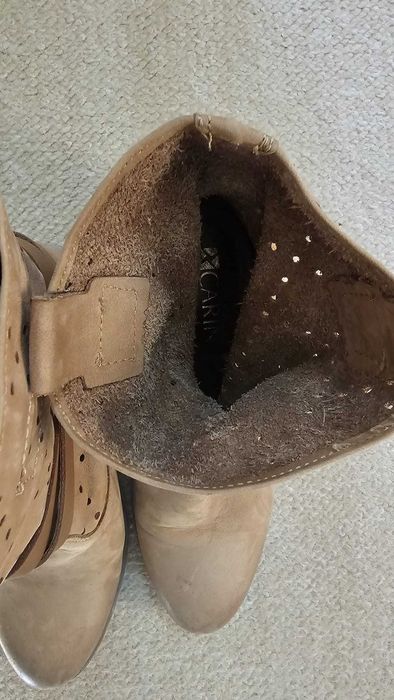 Botine Carinii piele intoarsa marime 37