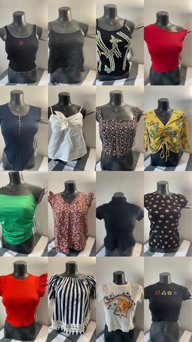 LOT 71 HAINE DAMĂ XS-M-– tricouri, topuri, cămăși, bluze