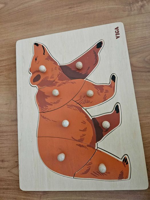 Монтесори пъзели с части на животни