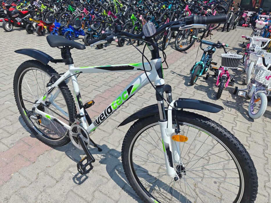 PA Алуминиев велосипед 27.5" PRO бял/зелен