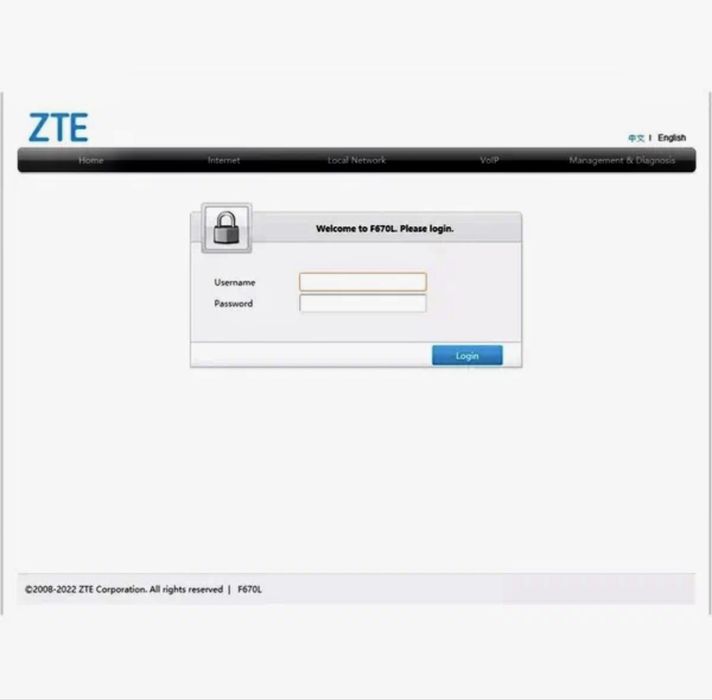 Модем Wi-Fi 5G поддержка OMCI ZTE F670L GPON ONT, как и PLDT
