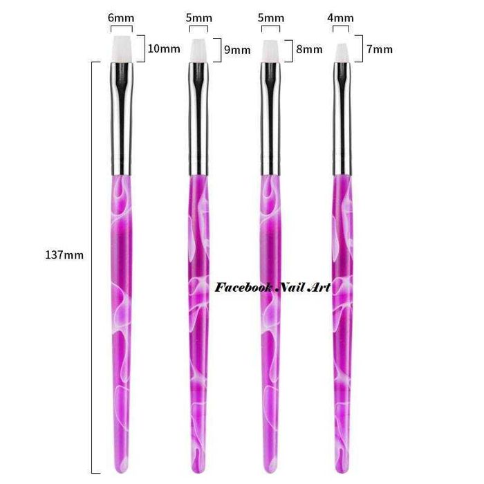 4бр Комплект четки за гел