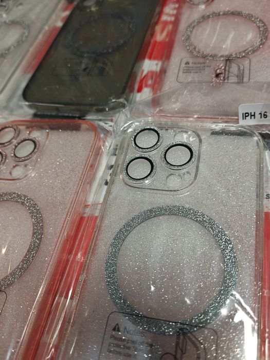 Iphone 16,16+,16 Pro,16 Pro Max блестящ Magsafe със защита на камерите