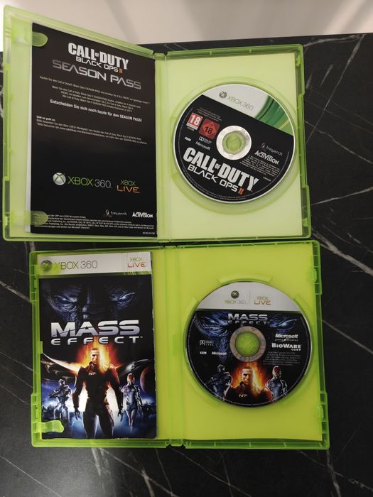 Lot xbox 360 Mass effect, Metal gear, perfect dark, duke, cod, tomb ra