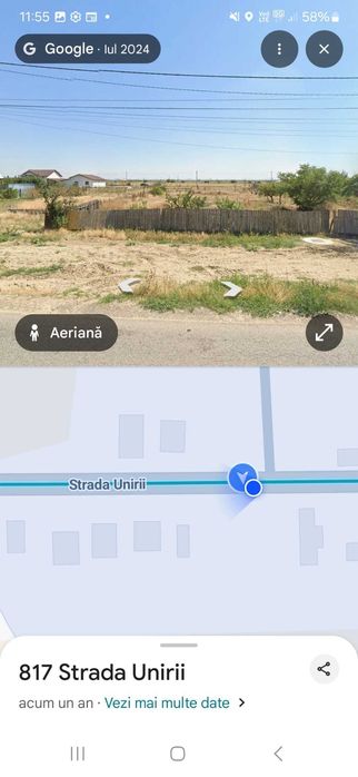 Teren 1000 mp (20 m deschidere) cu fundație casă + utilități – Vădeni