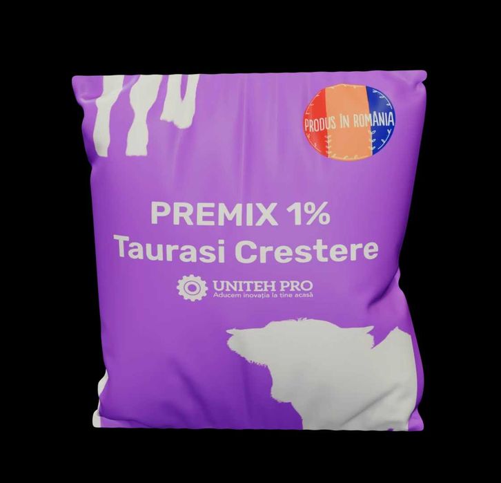 PREMIX 1% Taurasi Crestere, 25 kg Livrare rapidă 24-48h