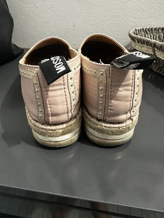Еспадрили Love Moschino бели и розови