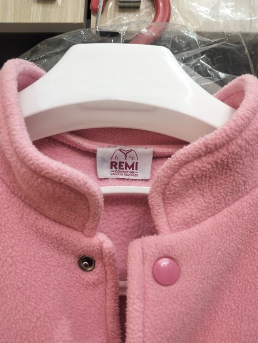 Флисовая кофта на кнопочной застежке