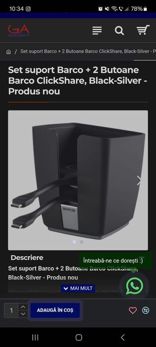 Sistem de prezentare Barco ClickShare C-10