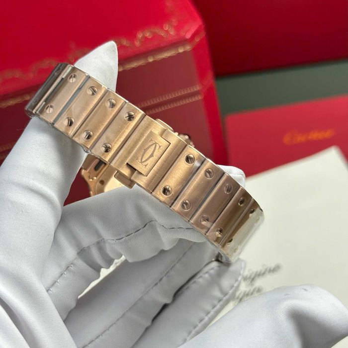 Cartier santos розово злато 4