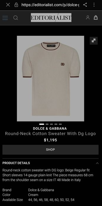 Tricou brodat de bumbac Dolce&Gabbana New Model seria 23608516