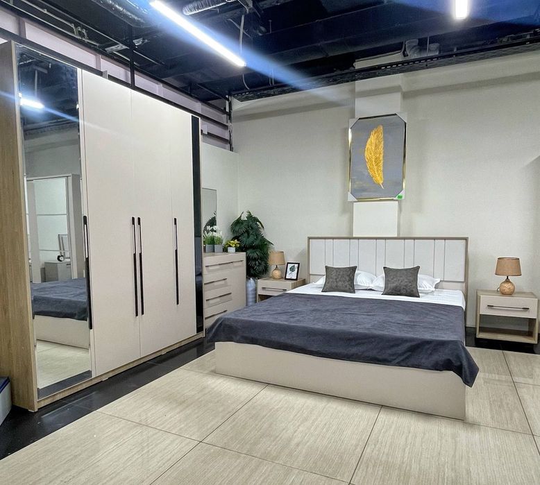 HITECH Спальный гарнитур кровать шкаф spalni yotoqxona mebel shkaf