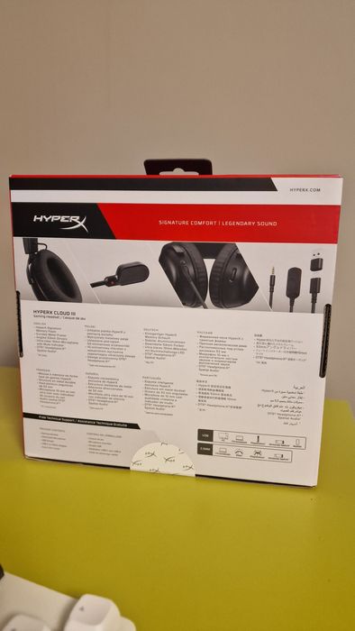 HyperX Cloud lll Gaming Headset — чисто нови, неотворени