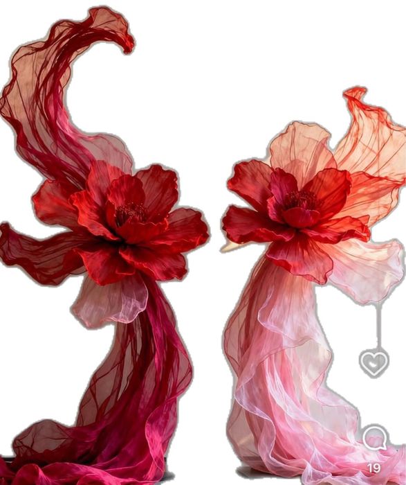 Фотозона с объемными цветами