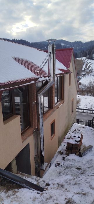 Coș de fum Hornuri Burlane din inox izolate