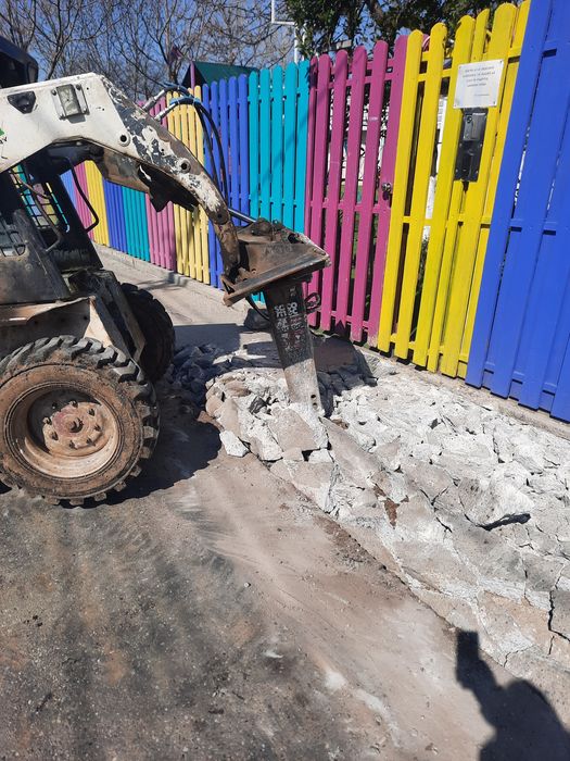 Nisip pietriș balast Moloz bobcat miniexcavator taiere bet