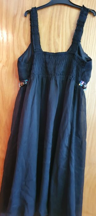 Rochie neagra cu voal La Femme S/M de ocazie