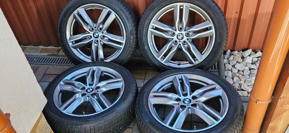 Jante Roti BMW X1 F48 X2 F39 M pachet / echipare iarna 225 50 18 Pirelli Winter Runflat cu steluță / profil 6 mm DOT 2021