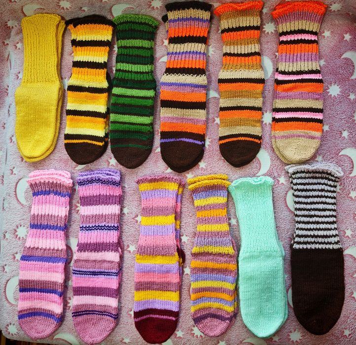 Плетени, топли чорапи