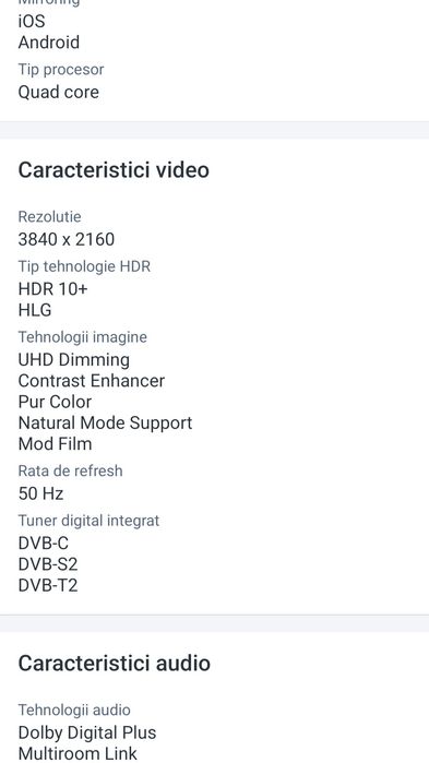 Vand tv Samsung smart Uhd 4k  108cm