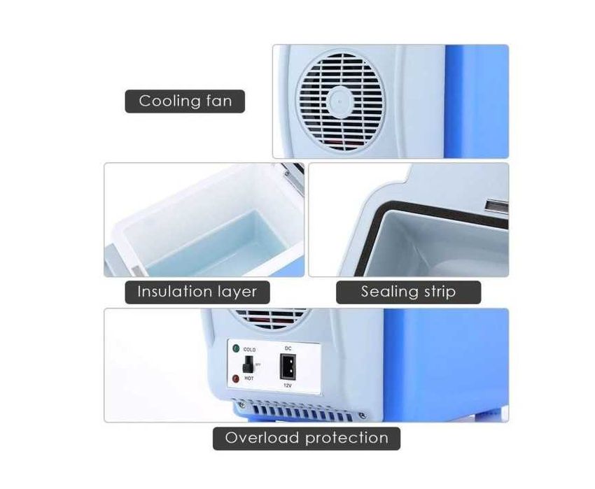 Мултифункционална  Хладилна чанта  за автомобил, каравана,  7.5л 12V