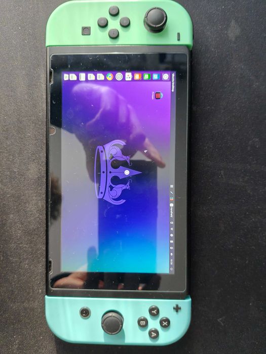 Nintendo Switch (V1) modat, Animal Crossing edition shell swap