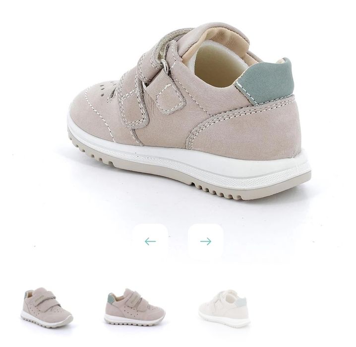 Primigi pantofi unisex Primii pasi din piele 20 Nabuc Soft Pietra