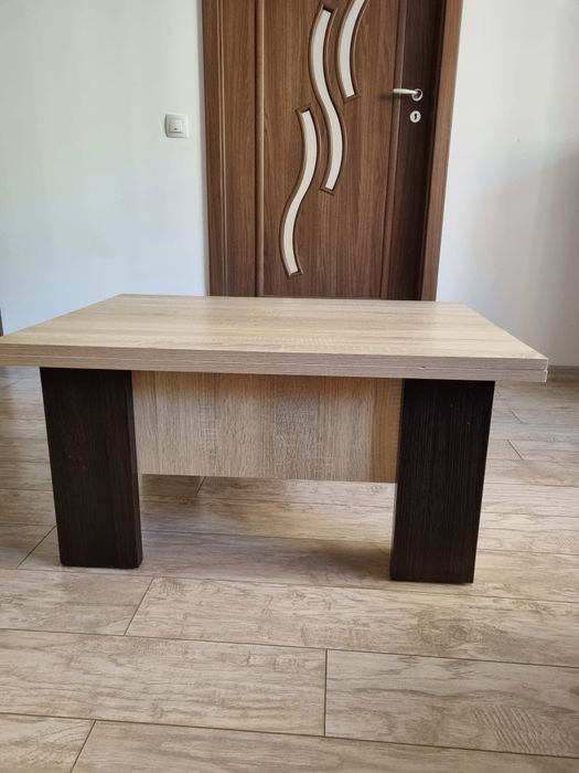 Masa extensibila pentru living - stejar sonoma si wenge