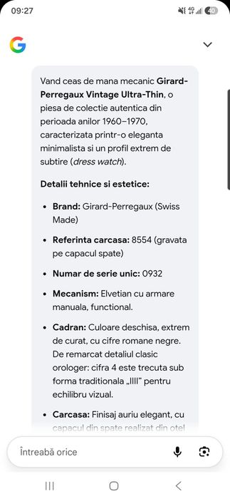 Ceas girard perregaux