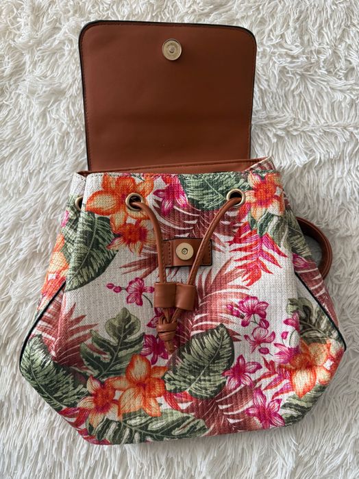 Rucsac cu imprimeu floral